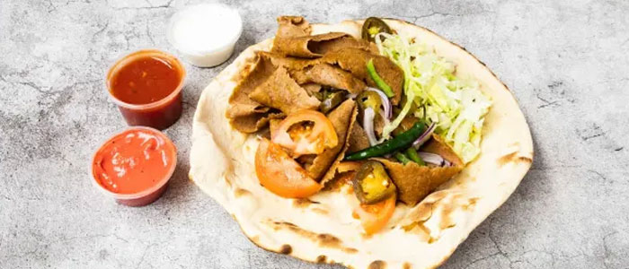 Donner Kebab In Naan 